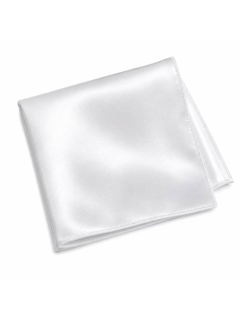 White Satin Pocket Square 9x9 Mens Handkerchief Wedding Suit Formal Prom Unisex